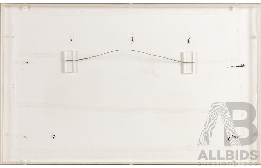 Antique English 18th Century Tripartite Indenture, Dated 4 October 1773, Ink on Lined Parchment Paper, 40H x 64W cm (frame dimensions)