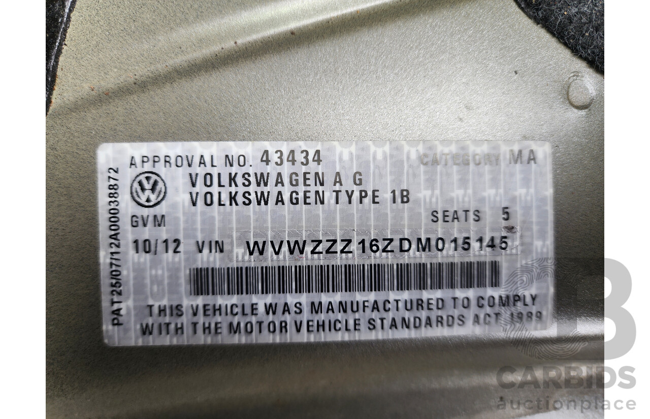 10/2012 Volkswagen Jetta 118 TSI Comfortline 1KM MY13 4d Sedan Grey 1.4L