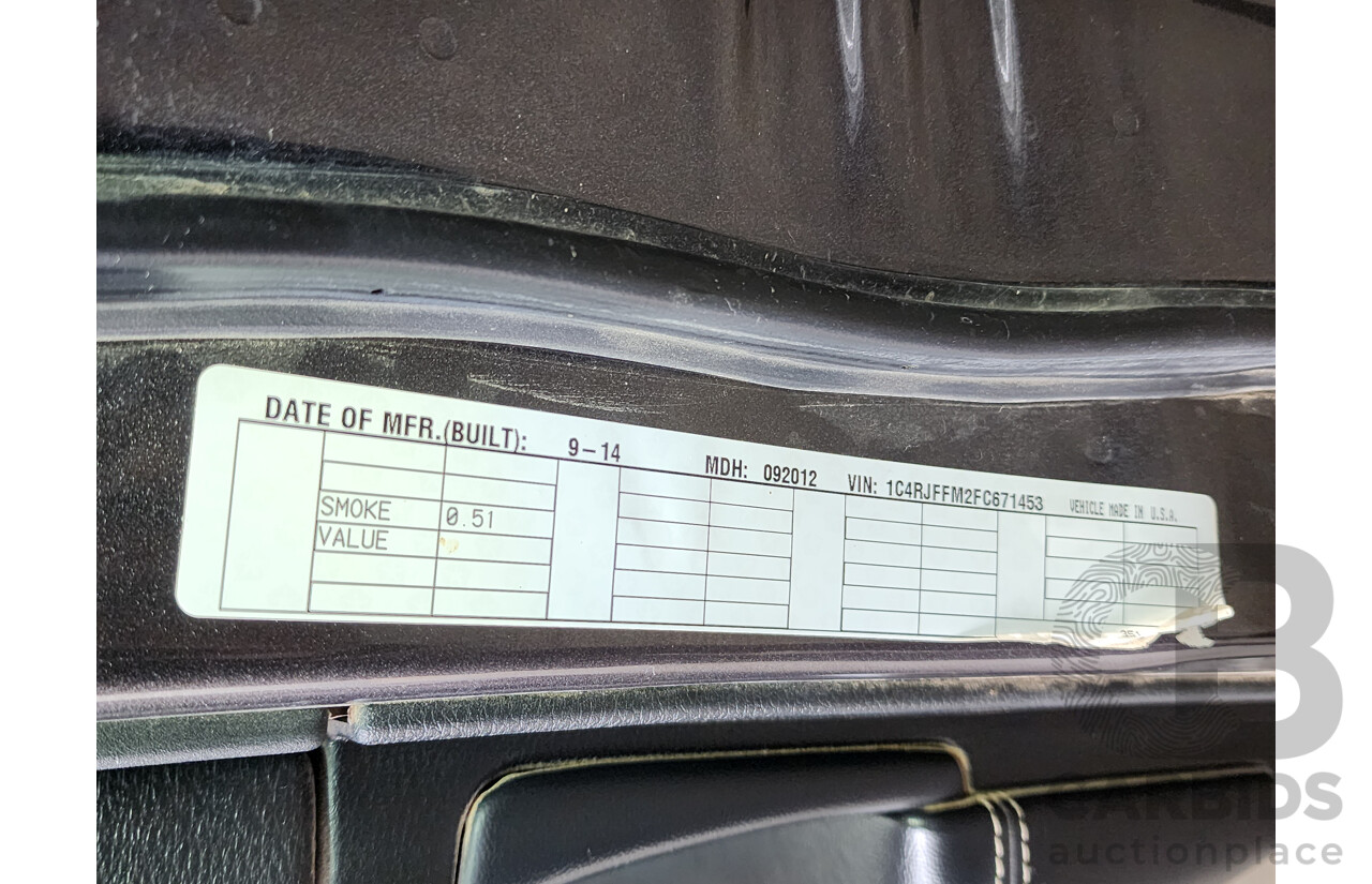 11/2014 Jeep Grand Cherokee Limited (4x4) WK MY15 4d Wagon Grey 3.0L
