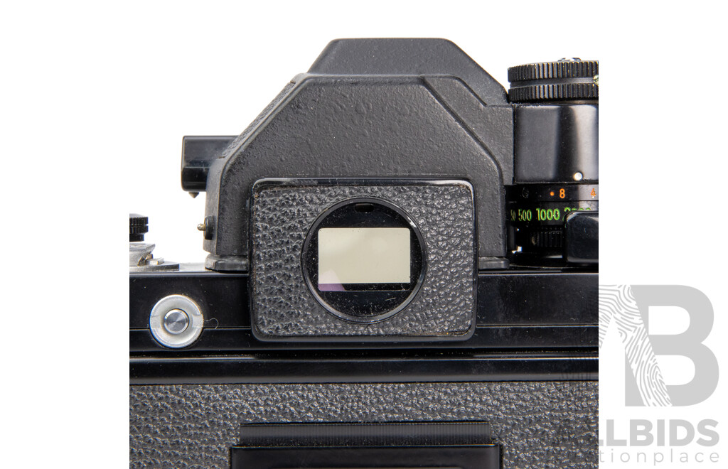 Nikon F2 Photomic S 35mm Black SLR Camera with Nikkor S.C Auto 55mm F/1.2 Lens