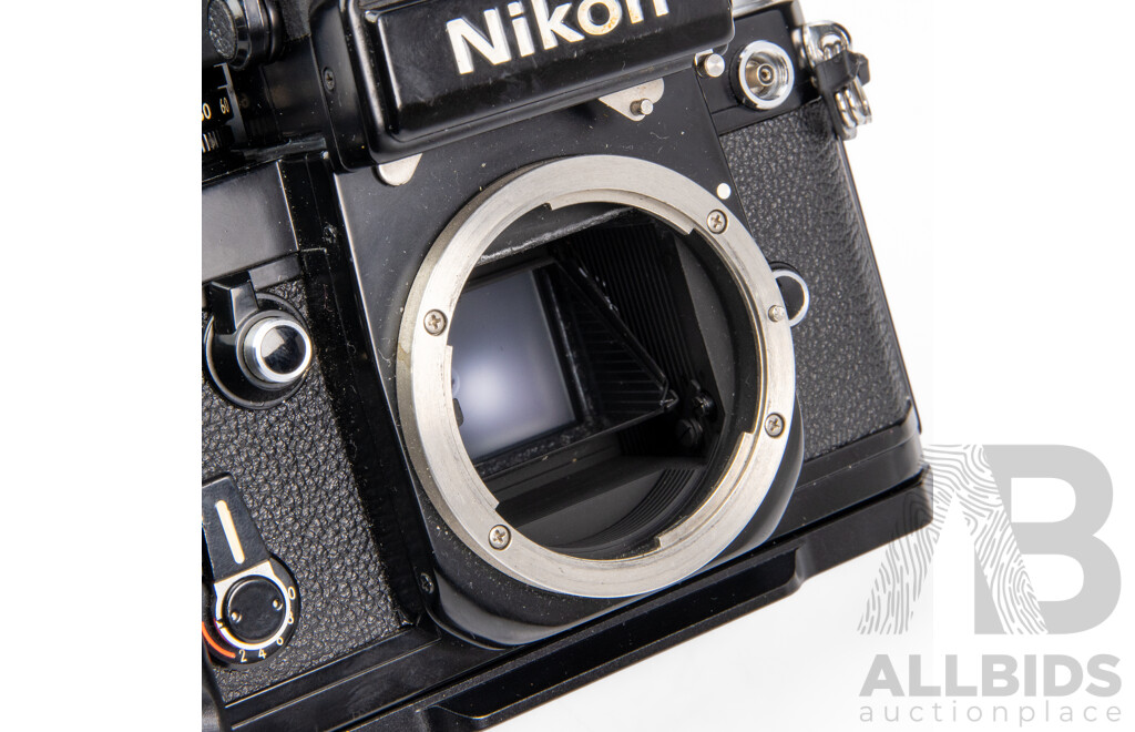Nikon F2 Photomic S 35mm Black SLR Camera with Nikkor S.C Auto 55mm F/1.2 Lens