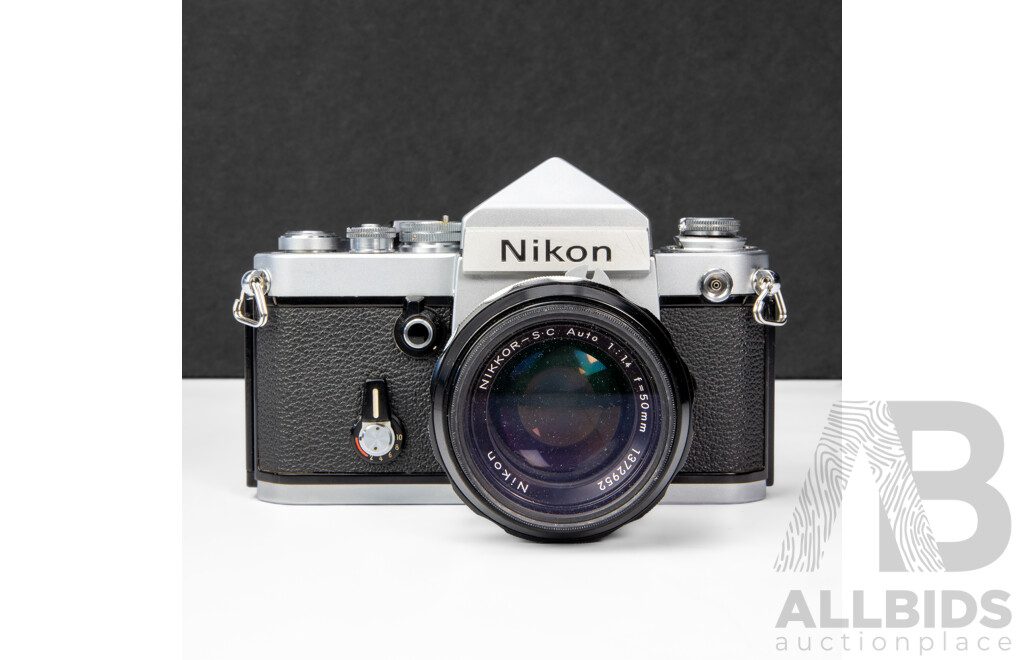 Nikon F2 Silver 35mm SLR Camera with Nikkor S 50mm F/1.4 Lens