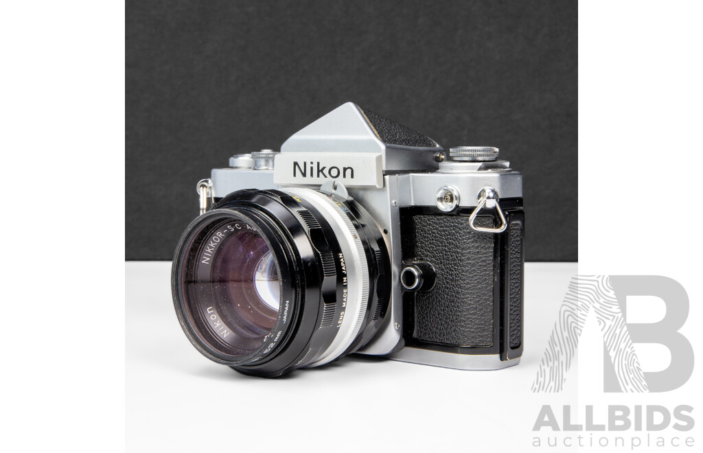 Nikon F2 Silver 35mm SLR Camera with Nikkor S 50mm F/1.4 Lens