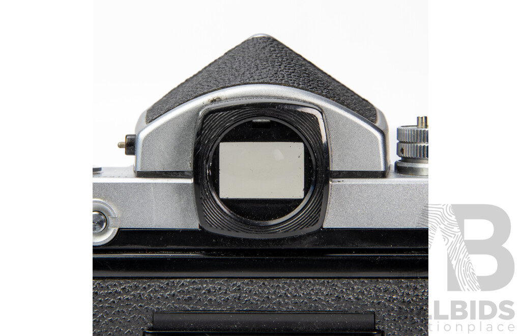 Nikon F2 Silver 35mm SLR Camera with Nikkor S 50mm F/1.4 Lens
