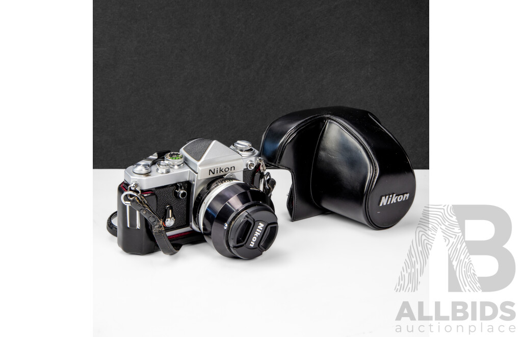 Nikon F2 Silver 35mm SLR Camera with Nikkor S 50mm F/1.4 Lens