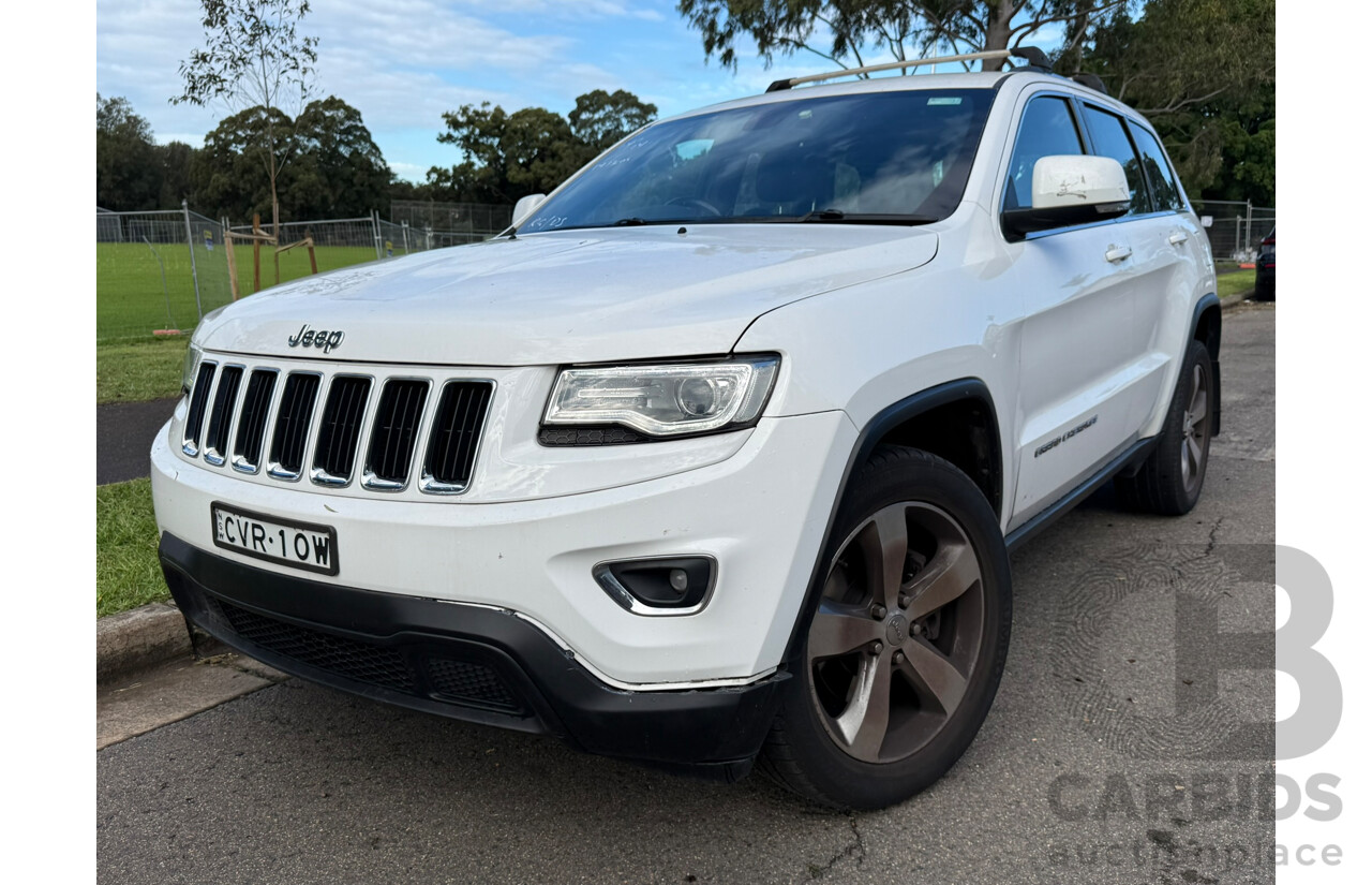 09/2014 Jeep Grand Cherokee LAREDO (4x2) RWD WK MY15 4D Wagon White 3.6L