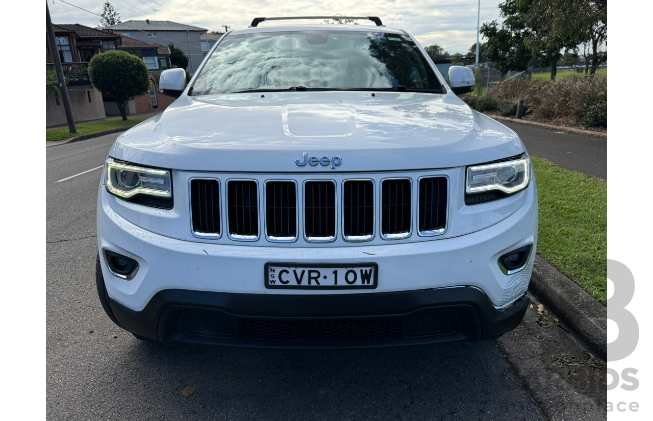 09/2014 Jeep Grand Cherokee LAREDO (4x2) RWD WK MY15 4D Wagon White 3.6L