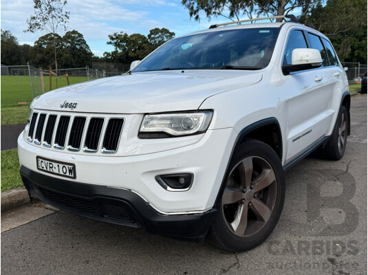 09/2014 Jeep Grand Cherokee LAREDO (4x2) RWD WK MY15 4D Wagon White 3.6L
