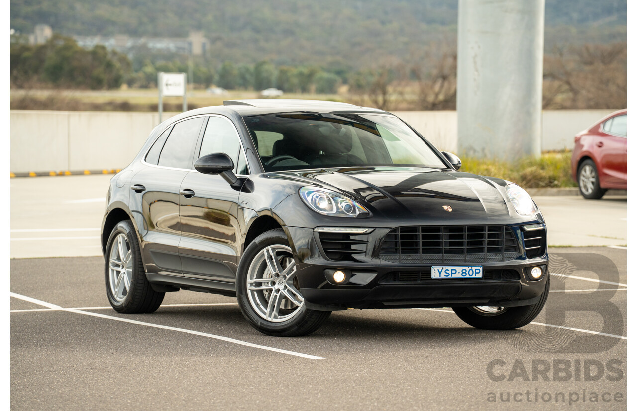9/2015 Porsche Macan S Diesel (AWD) MY16 4d Wagon Jet Black Metallic Turbo Diesel 3.0L