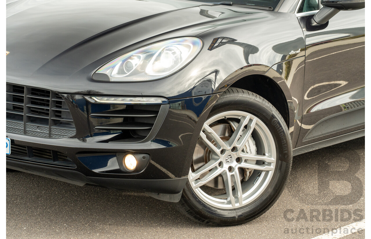 9/2015 Porsche Macan S Diesel (AWD) MY16 4d Wagon Jet Black Metallic Turbo Diesel 3.0L