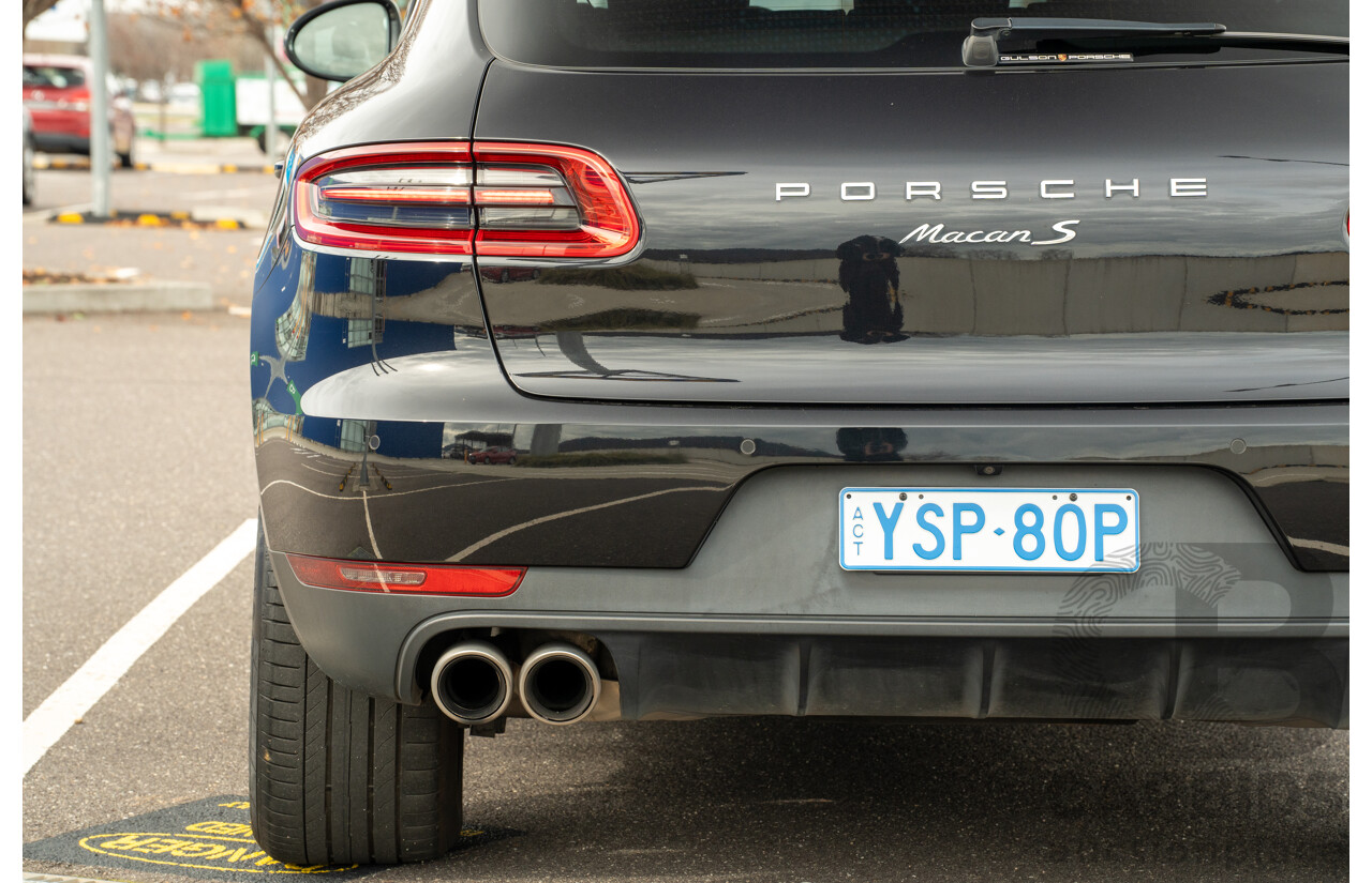 9/2015 Porsche Macan S Diesel (AWD) MY16 4d Wagon Jet Black Metallic Turbo Diesel 3.0L