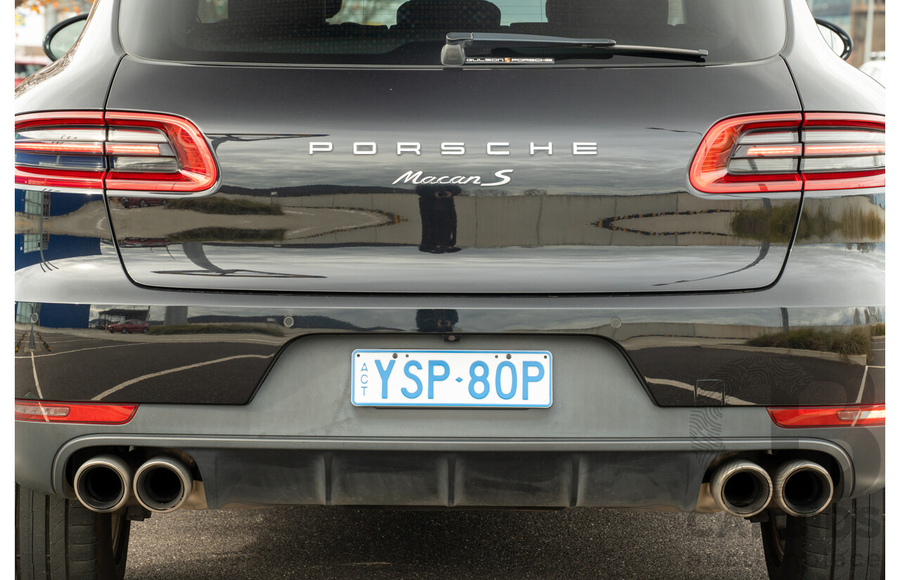 9/2015 Porsche Macan S Diesel (AWD) MY16 4d Wagon Jet Black Metallic Turbo Diesel 3.0L