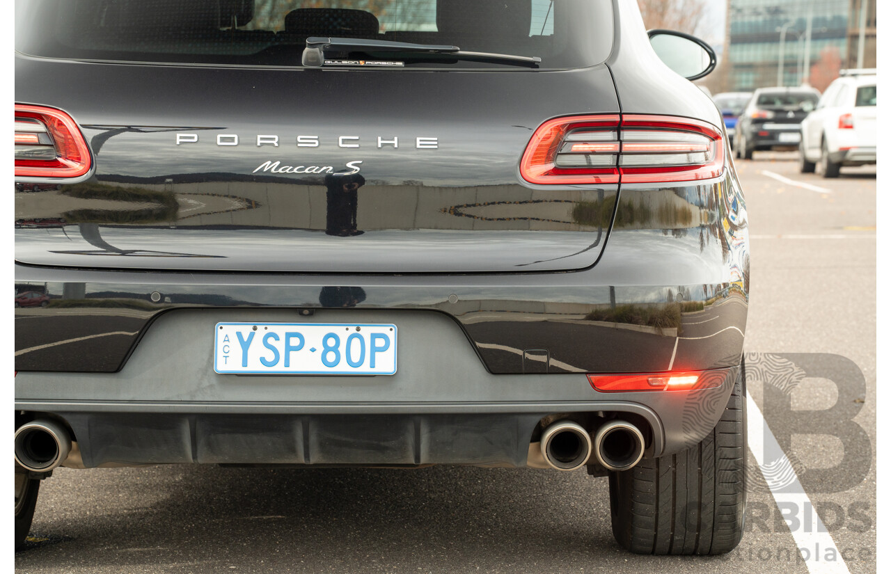 9/2015 Porsche Macan S Diesel (AWD) MY16 4d Wagon Jet Black Metallic Turbo Diesel 3.0L