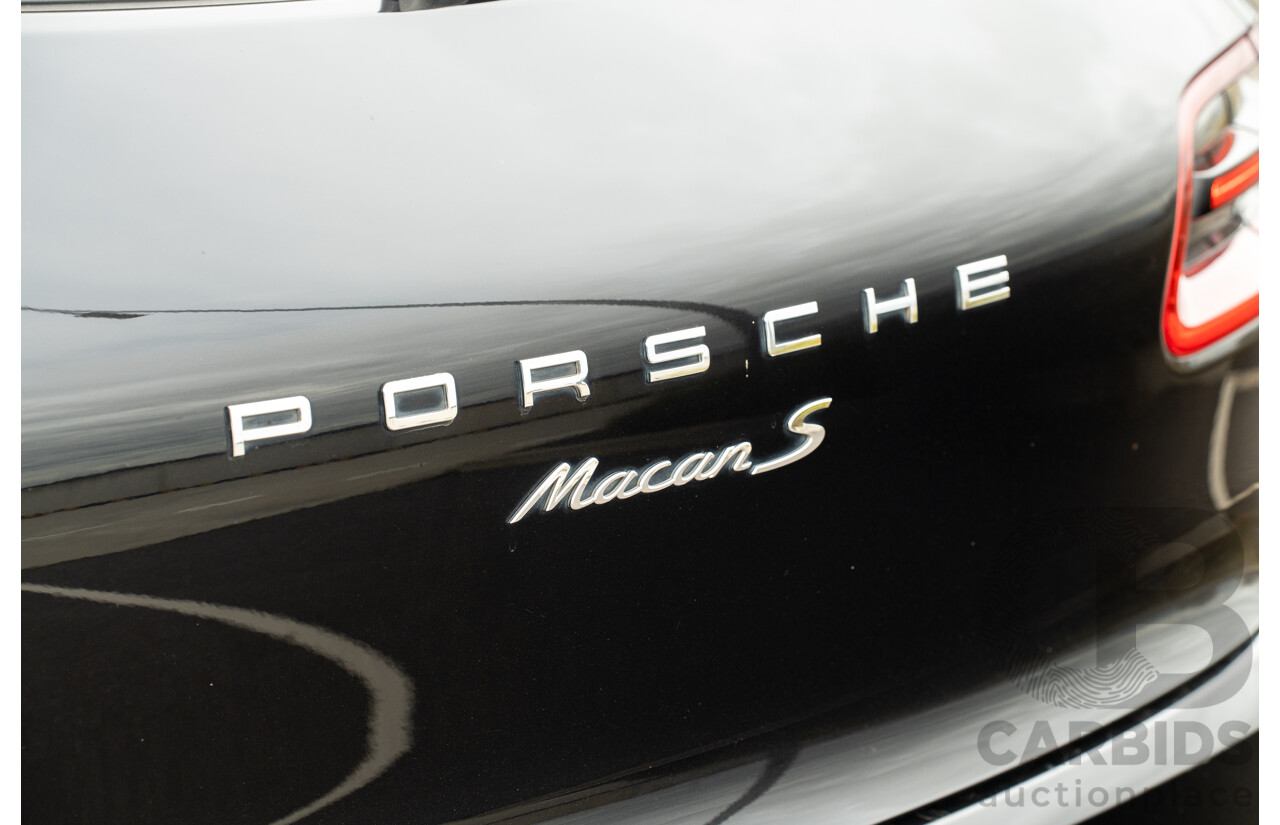 9/2015 Porsche Macan S Diesel (AWD) MY16 4d Wagon Jet Black Metallic Turbo Diesel 3.0L