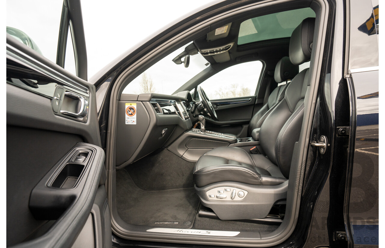 9/2015 Porsche Macan S Diesel (AWD) MY16 4d Wagon Jet Black Metallic Turbo Diesel 3.0L