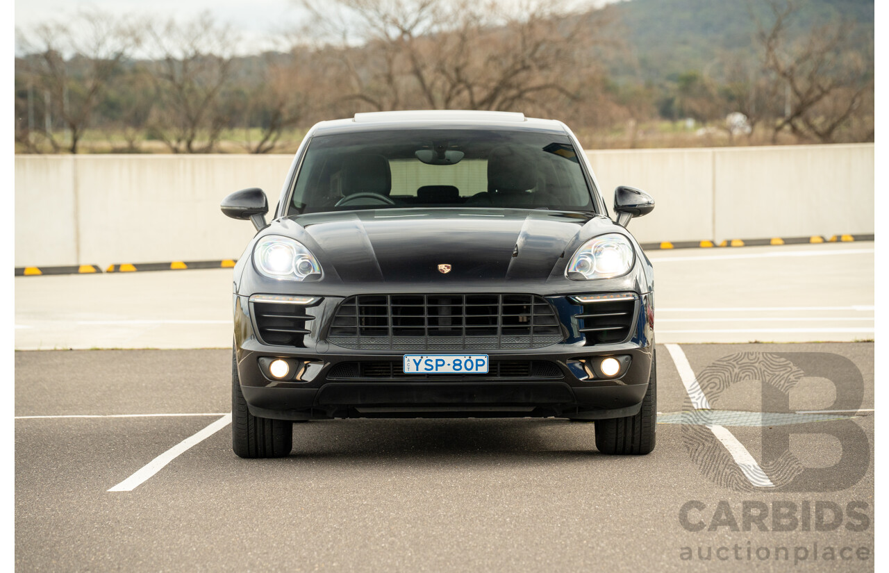 9/2015 Porsche Macan S Diesel (AWD) MY16 4d Wagon Jet Black Metallic Turbo Diesel 3.0L