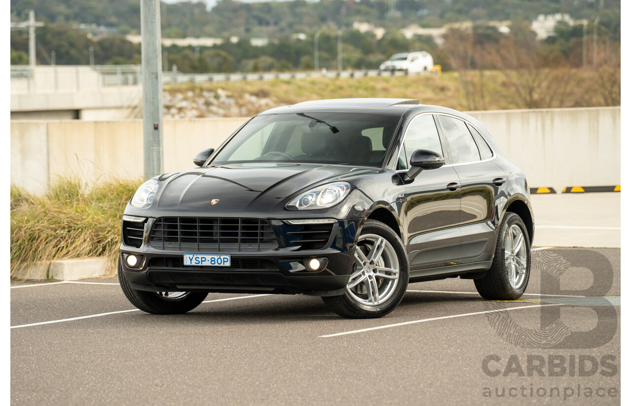 9/2015 Porsche Macan S Diesel (AWD) MY16 4d Wagon Jet Black Metallic Turbo Diesel 3.0L