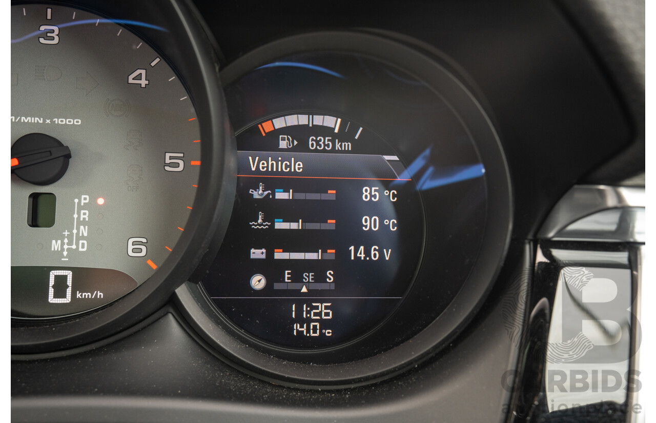 9/2015 Porsche Macan S Diesel (AWD) MY16 4d Wagon Jet Black Metallic Turbo Diesel 3.0L