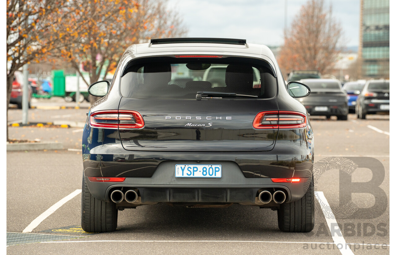 9/2015 Porsche Macan S Diesel (AWD) MY16 4d Wagon Jet Black Metallic Turbo Diesel 3.0L