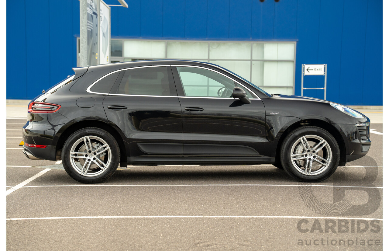 9/2015 Porsche Macan S Diesel (AWD) MY16 4d Wagon Jet Black Metallic Turbo Diesel 3.0L