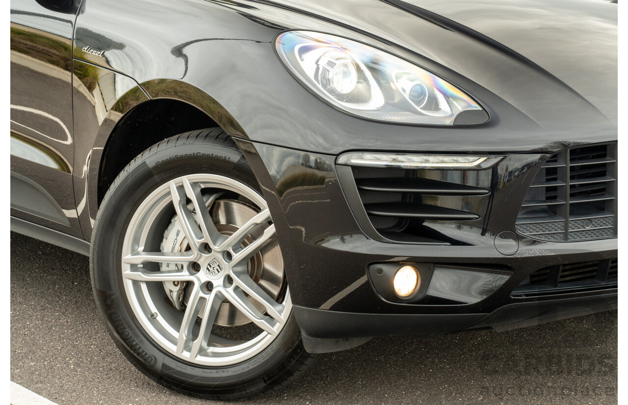 9/2015 Porsche Macan S Diesel (AWD) MY16 4d Wagon Jet Black Metallic Turbo Diesel 3.0L