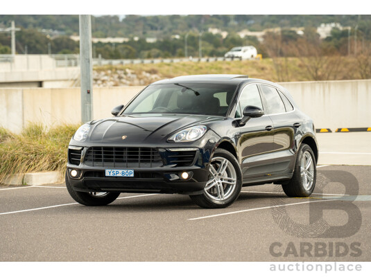 9/2015 Porsche Macan S Diesel (AWD) MY16 4d Wagon Jet Black Metallic Turbo Diesel 3.0L