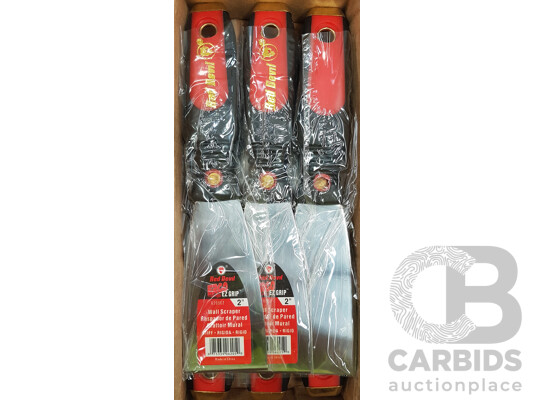 1661734 · Red Devil 2 Inch Ez Grip Stiff Puffy Knife (Set of 6) - Lot of 2