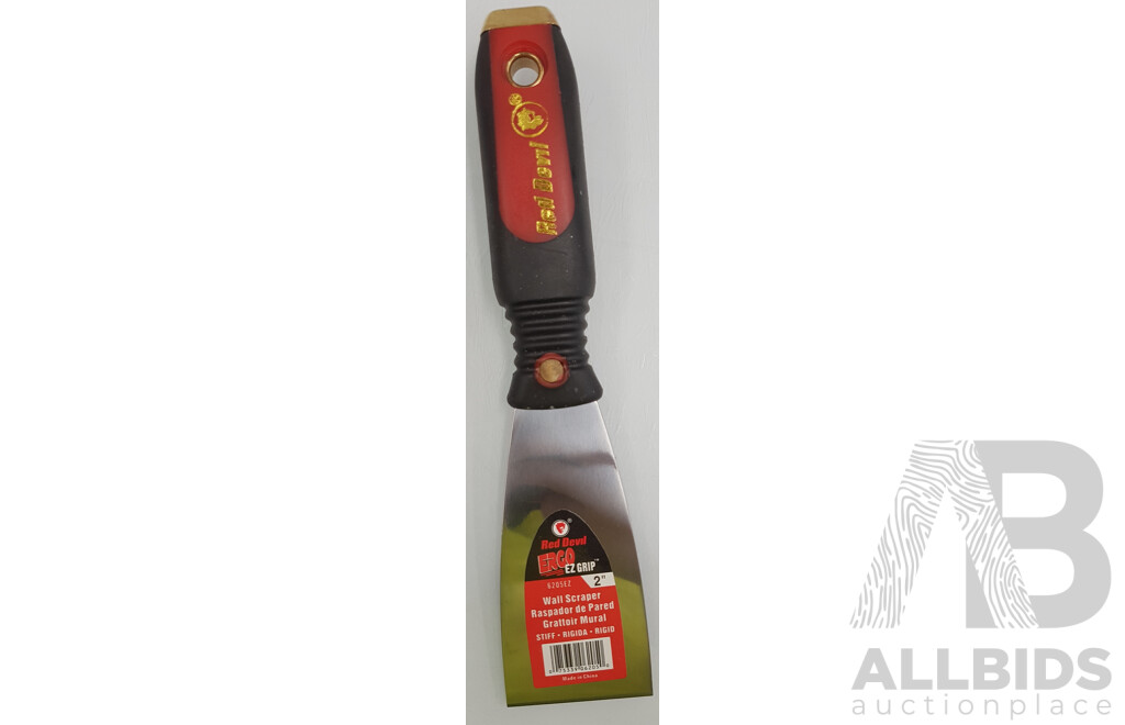 Red Devil 2 Inch Ez Grip Stiff Puffy Knife (Set of 6) - Lot of 2