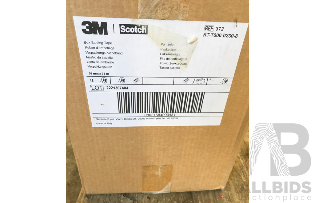 3M Box Sealing Masking Tape (Box of 48)