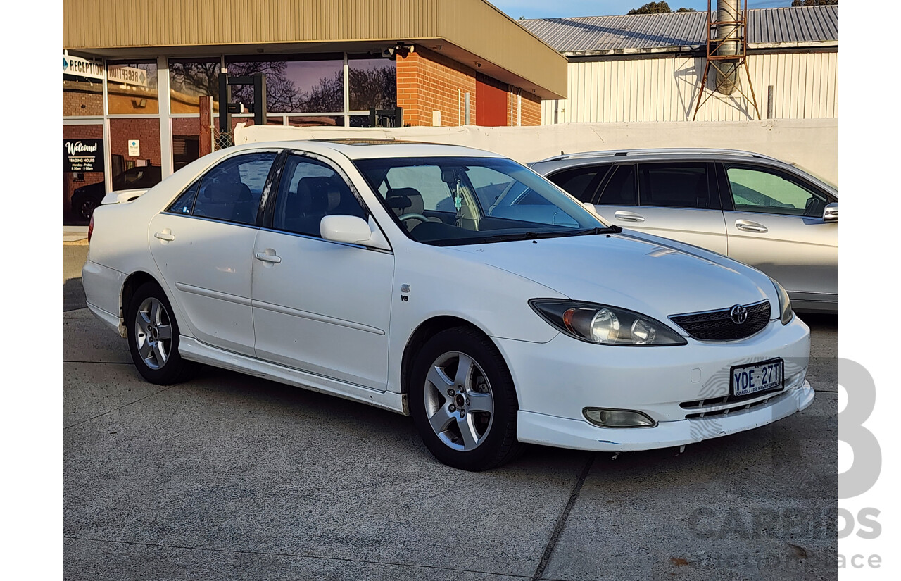 03/2004 Toyota Camry Sportivo MCV36R 4d Sedan White 3.0L