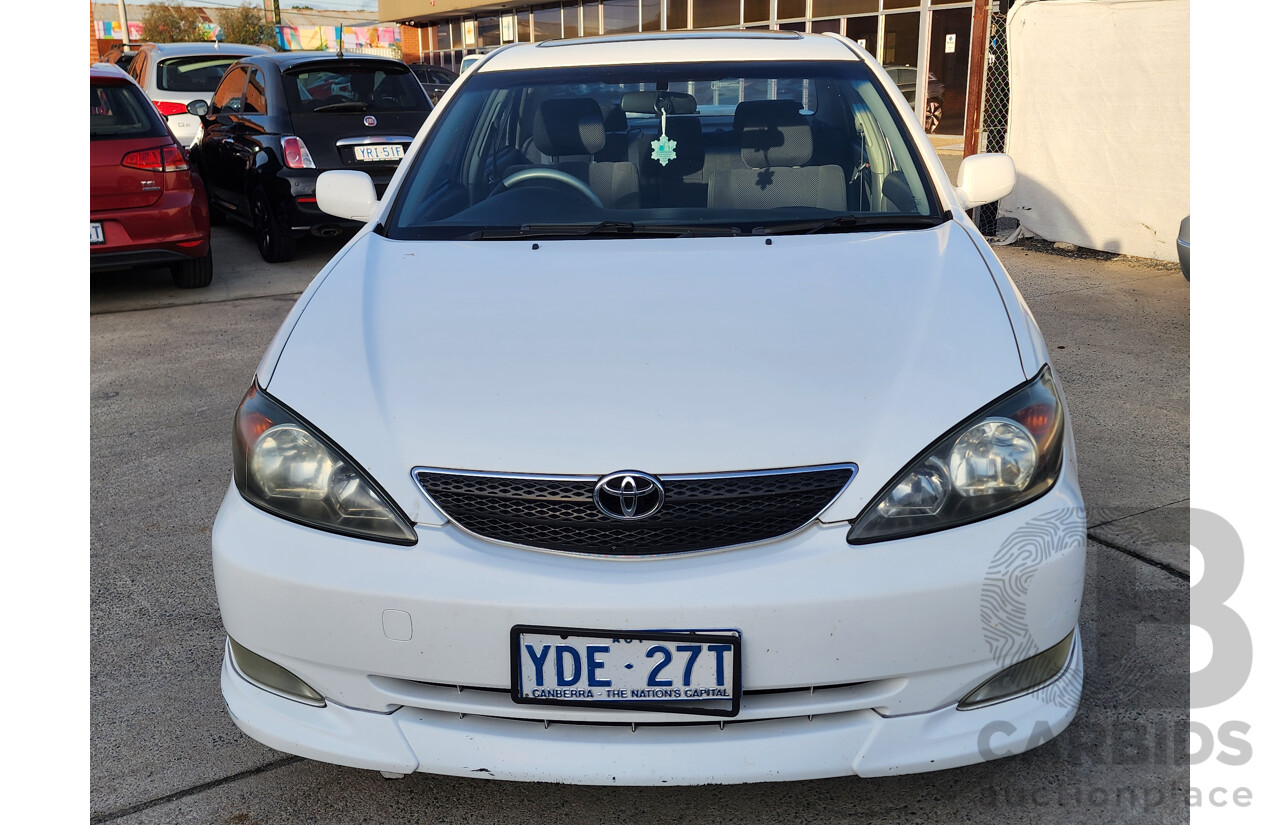 03/2004 Toyota Camry Sportivo MCV36R 4d Sedan White 3.0L