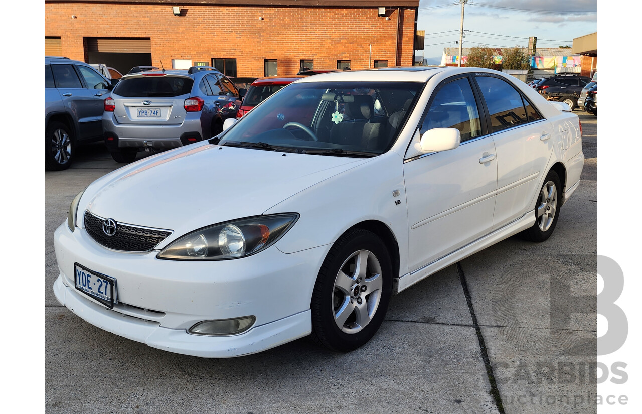 03/2004 Toyota Camry Sportivo MCV36R 4d Sedan White 3.0L