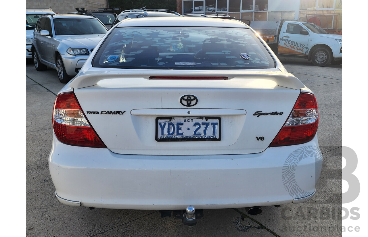 03/2004 Toyota Camry Sportivo MCV36R 4d Sedan White 3.0L