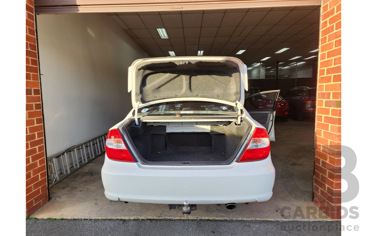 03/2004 Toyota Camry Sportivo MCV36R 4d Sedan White 3.0L