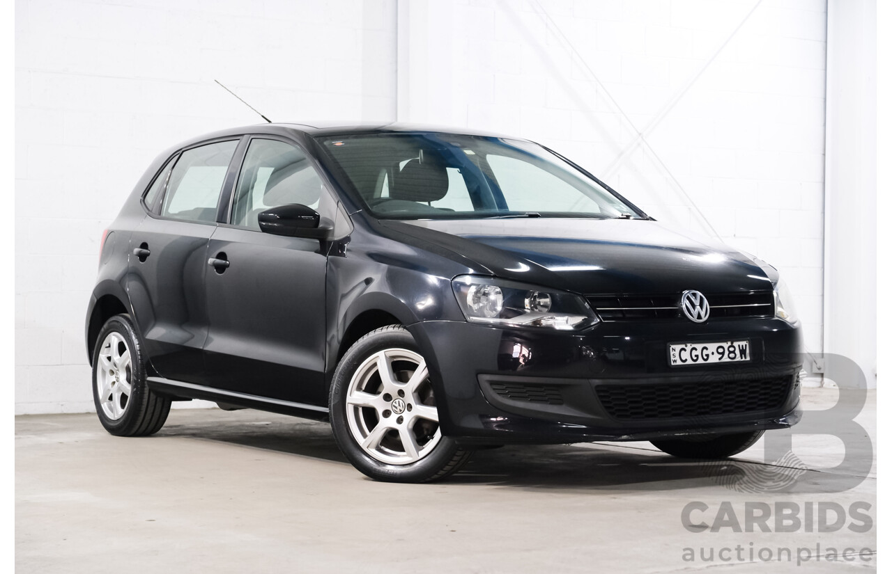 4/2012 Volkswagen Polo 66 TDI Comfortline MY12 FWD 5d Hatchback Black 1.6L