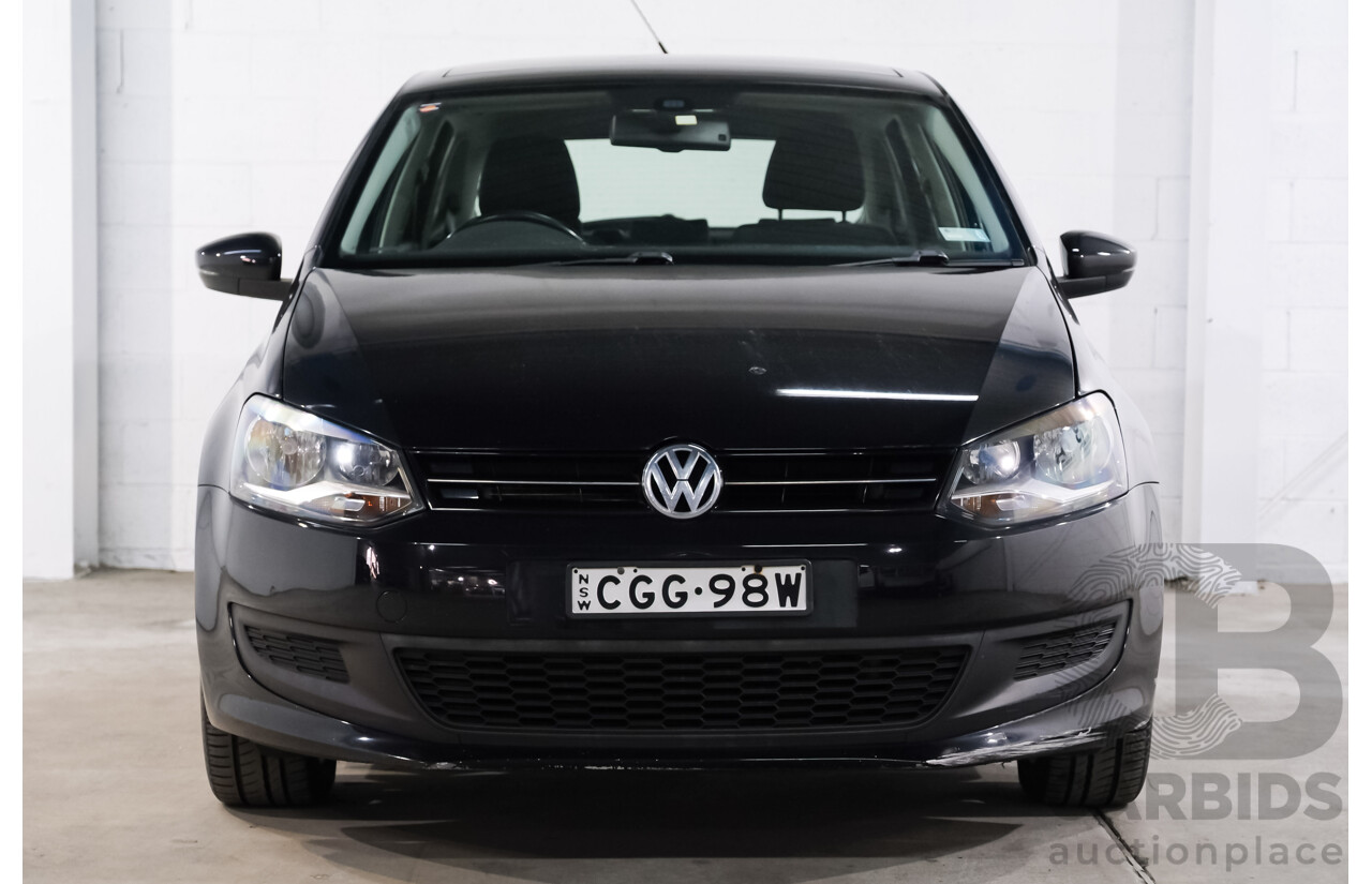 4/2012 Volkswagen Polo 66 TDI Comfortline MY12 FWD 5d Hatchback Black 1.6L