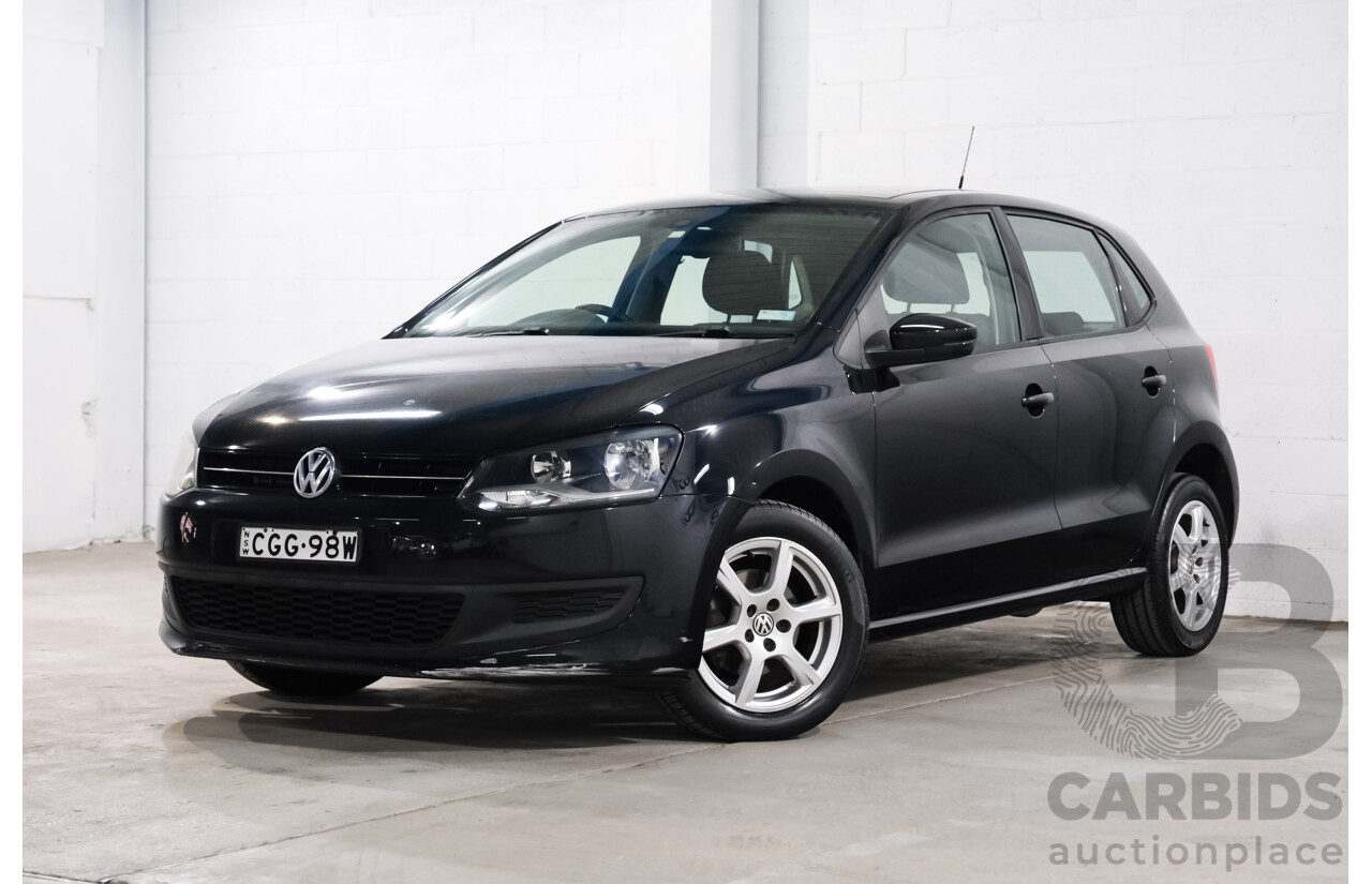 4/2012 Volkswagen Polo 66 TDI Comfortline MY12 FWD 5d Hatchback Black 1.6L