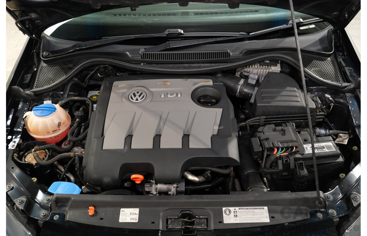 4/2012 Volkswagen Polo 66 TDI Comfortline MY12 FWD 5d Hatchback Black 1.6L