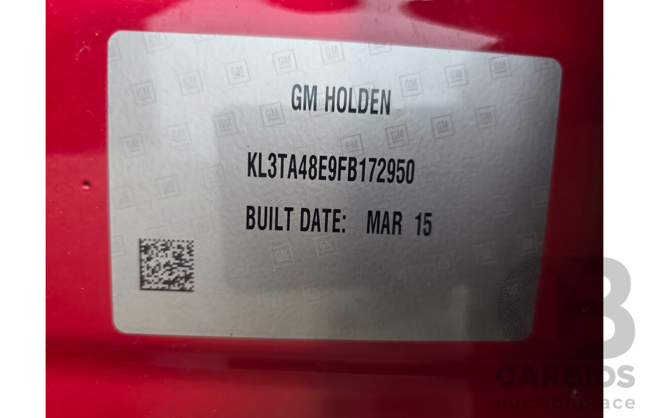 4/2015 Holden Barina CD FWD TM MY15 5d Hatchback White 1.6L