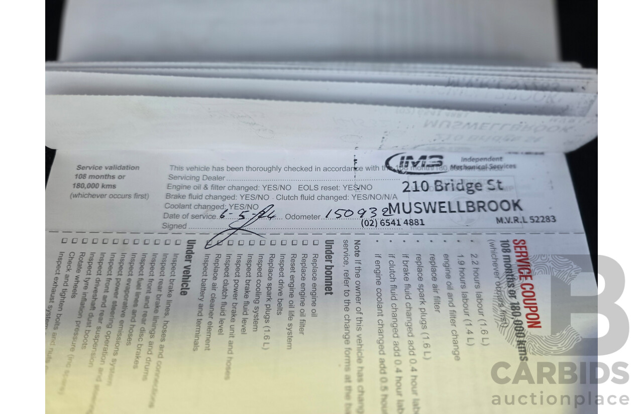 4/2015 Holden Barina CD FWD TM MY15 5d Hatchback White 1.6L
