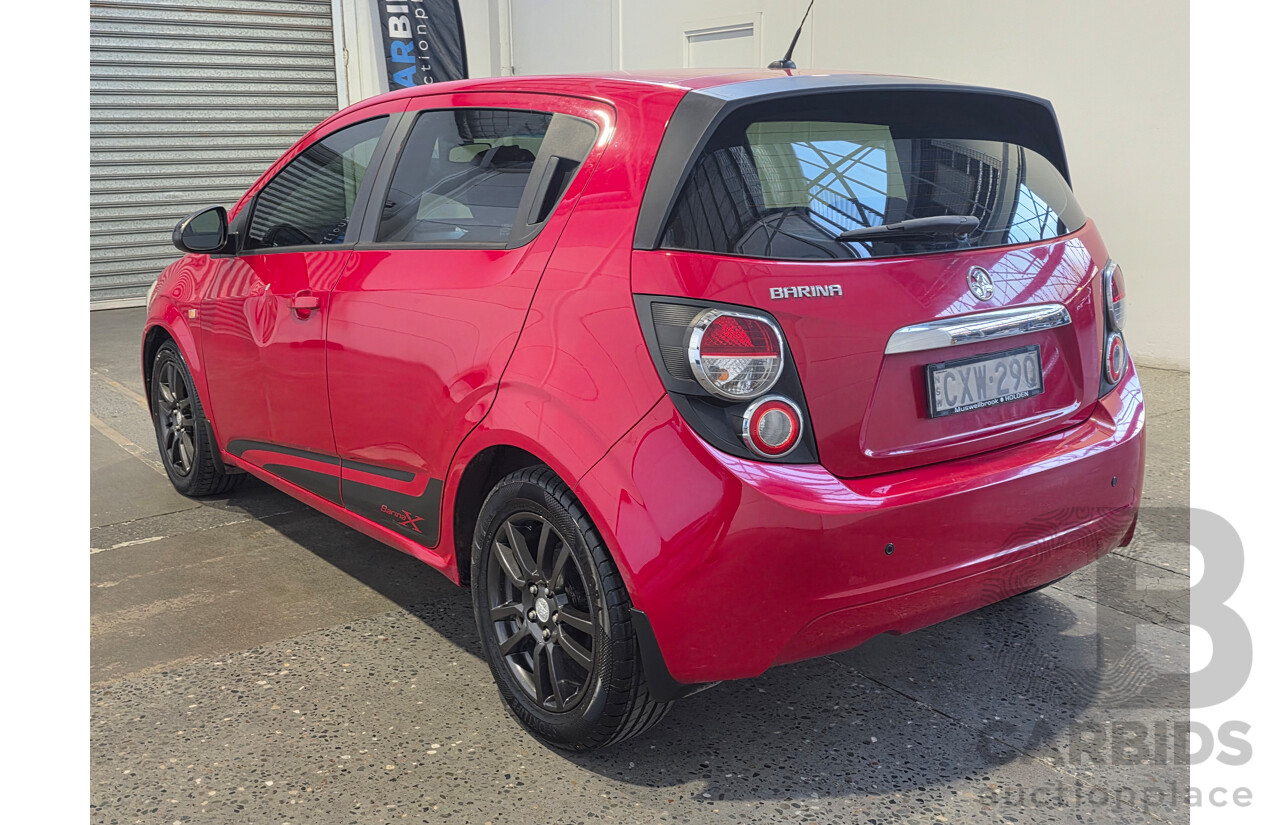 4/2015 Holden Barina CD FWD TM MY15 5d Hatchback White 1.6L