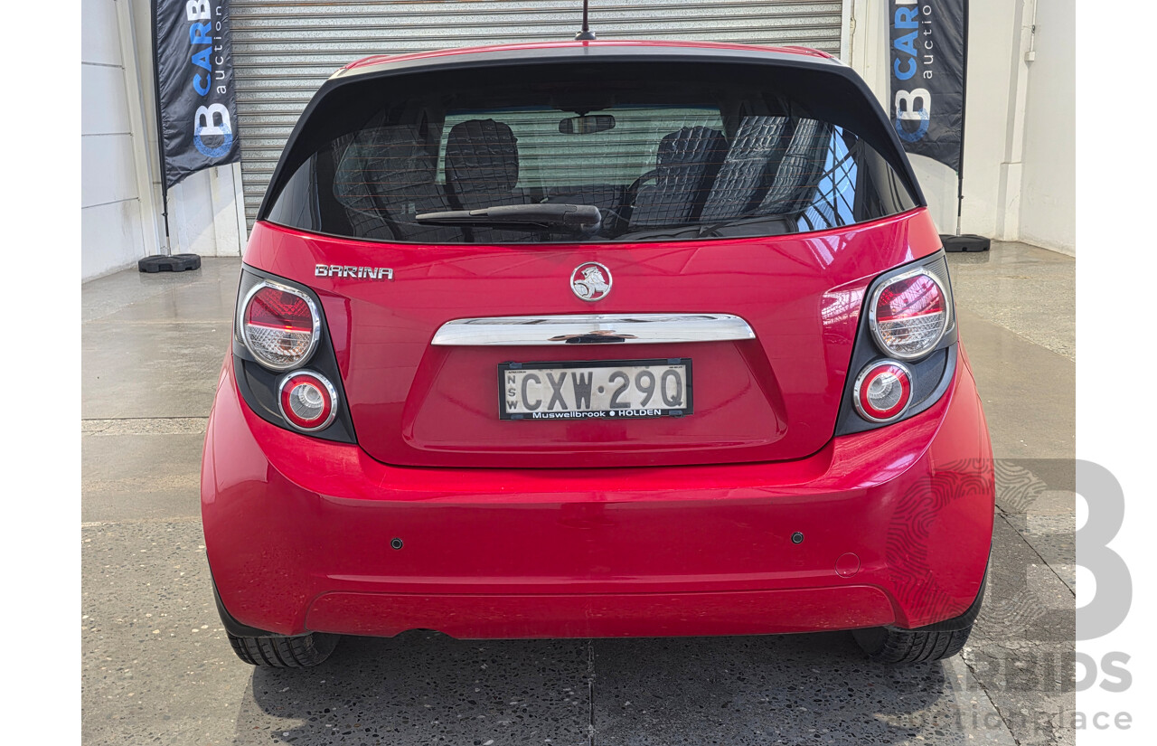 4/2015 Holden Barina CD FWD TM MY15 5d Hatchback White 1.6L