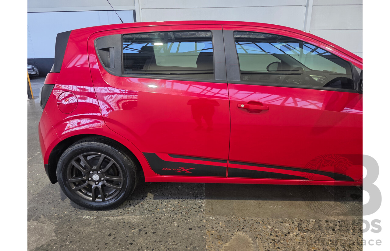 4/2015 Holden Barina CD FWD TM MY15 5d Hatchback White 1.6L