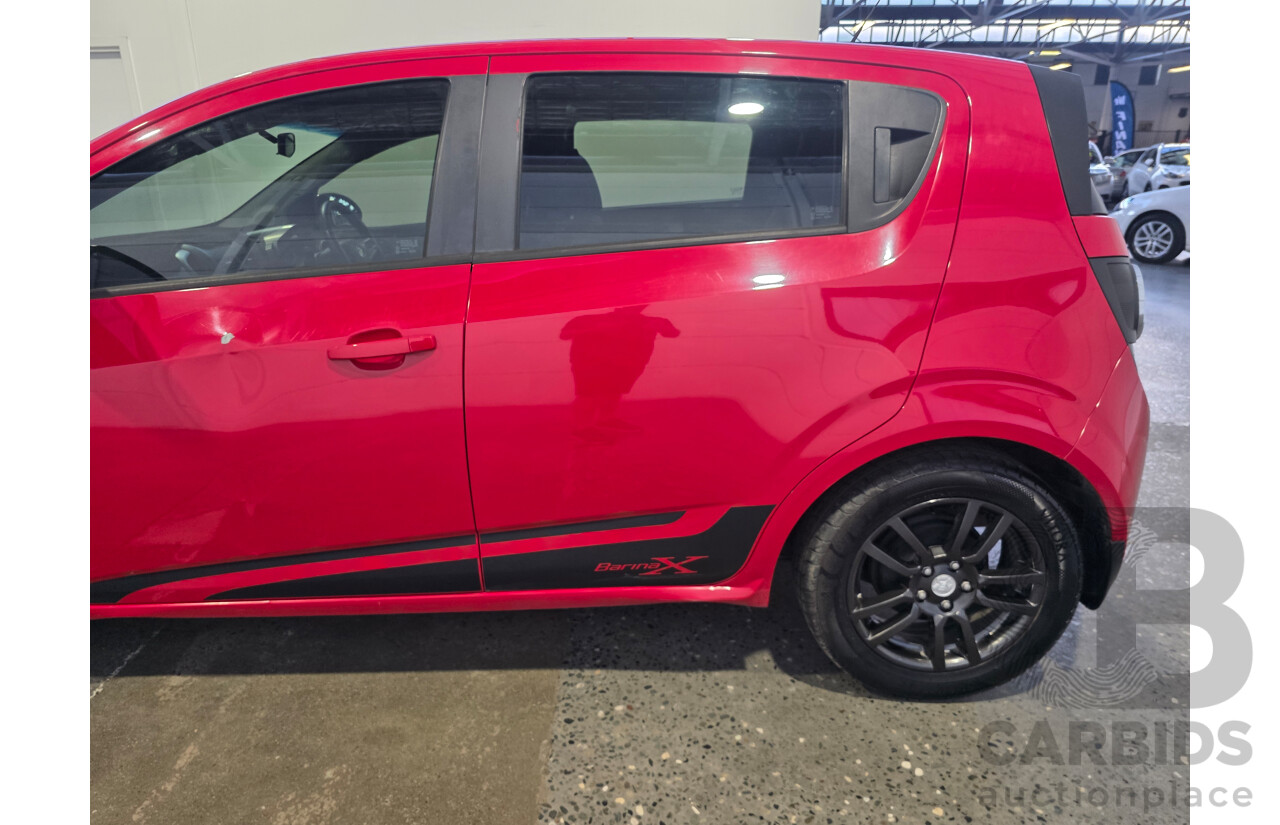 4/2015 Holden Barina CD FWD TM MY15 5d Hatchback White 1.6L