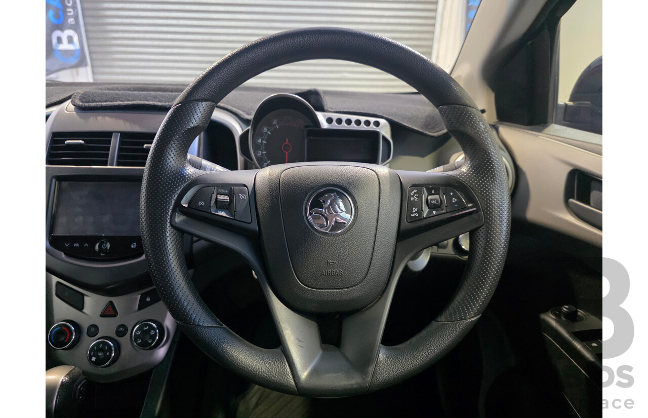 4/2015 Holden Barina CD FWD TM MY15 5d Hatchback White 1.6L