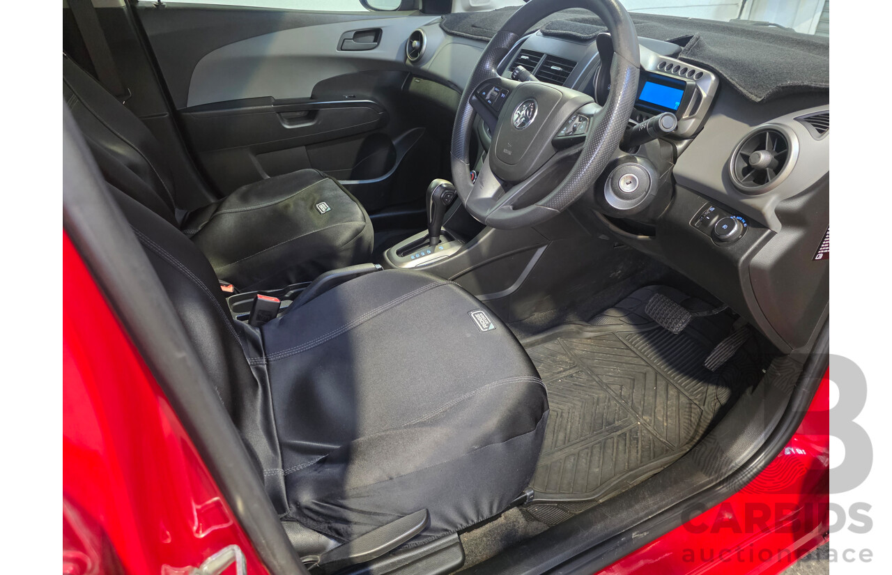 4/2015 Holden Barina CD FWD TM MY15 5d Hatchback White 1.6L