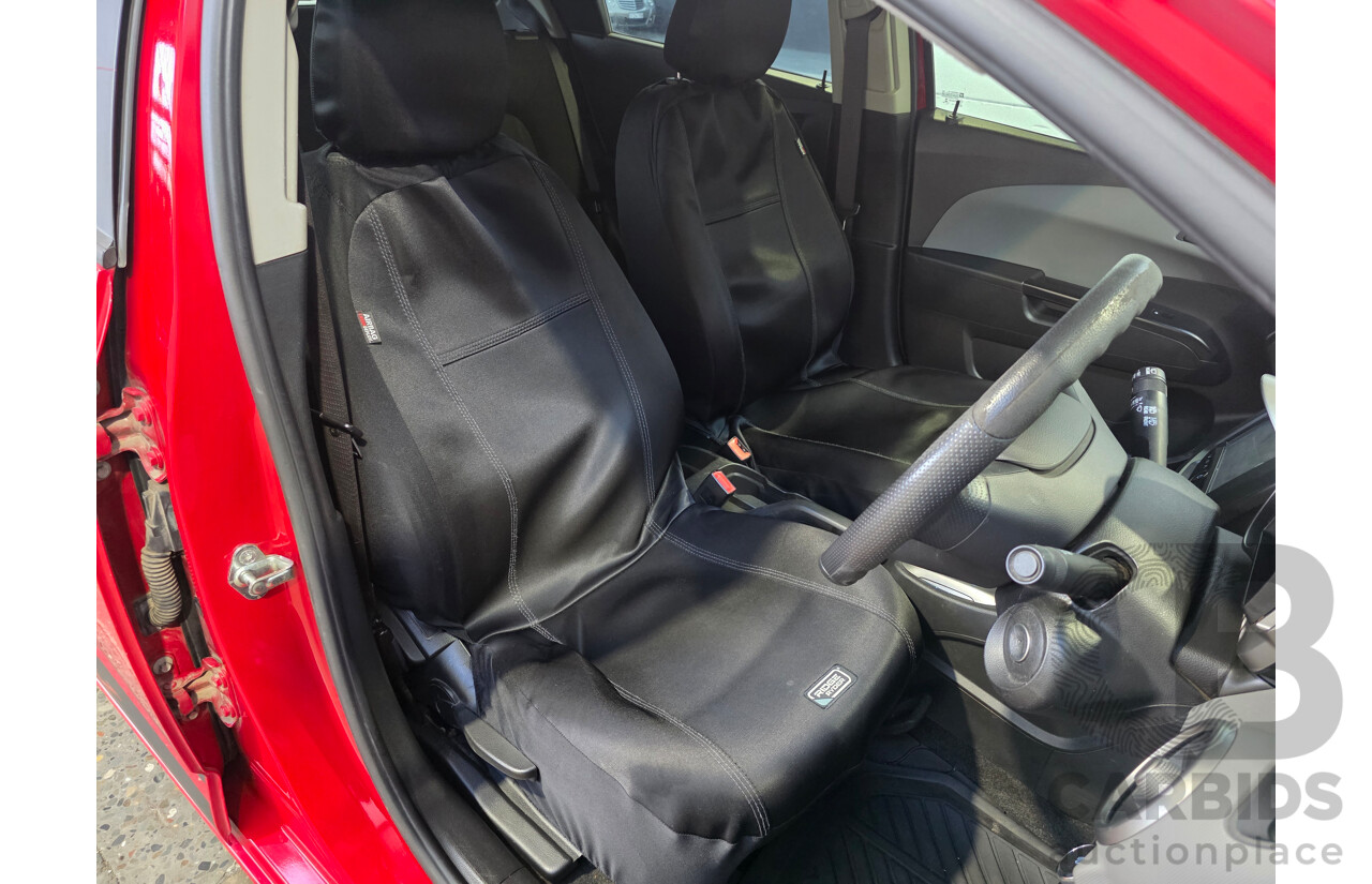 4/2015 Holden Barina CD FWD TM MY15 5d Hatchback White 1.6L