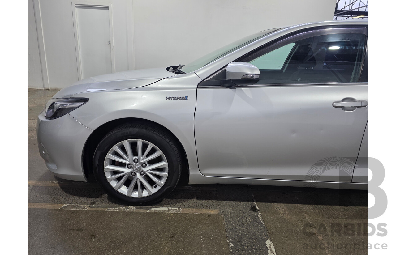 7/2016 Toyota Camry Atara SL AVV50R MY15 4d Sedan Classic Silver Metallic Hybrid 2.5L