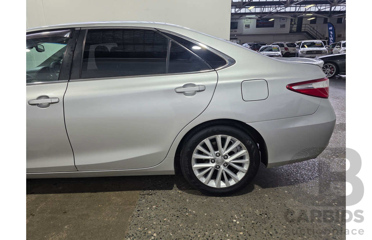 7/2016 Toyota Camry Atara SL AVV50R MY15 4d Sedan Classic Silver Metallic Hybrid 2.5L