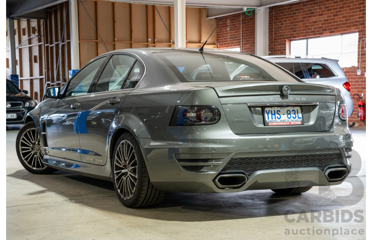 10/2011 Holden Special Vehicles (HSV) E3 Senator Signature MY12 4d Sedan Alto Grey V8 6.2L - Project